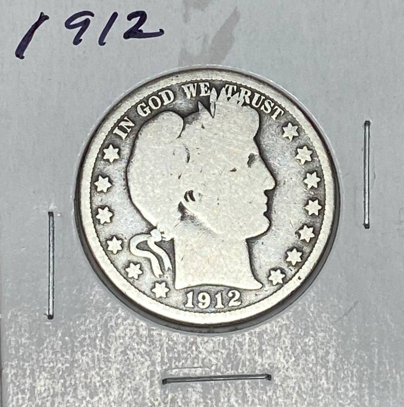 lot 6197 image: 1912 Barber - Half Dollar