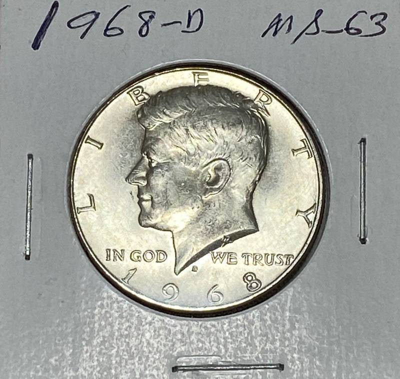 lot 6200 image: 1968-D Kennedy Half Dollar