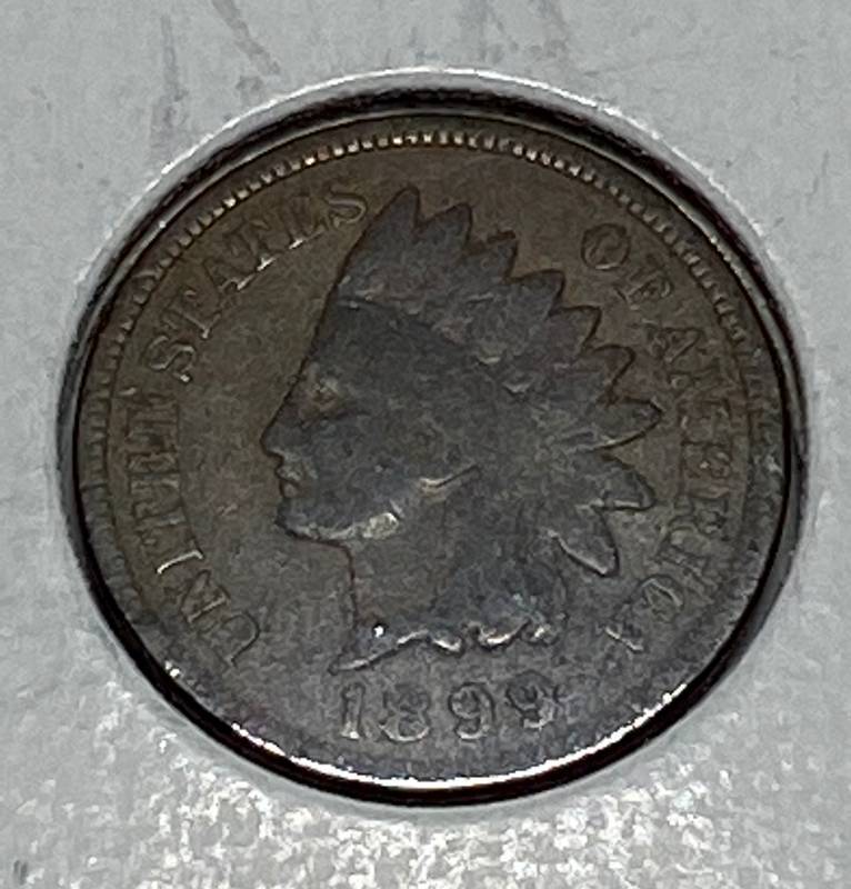 lot 6215 image: 1899 Indian Head Penny - One Cent
