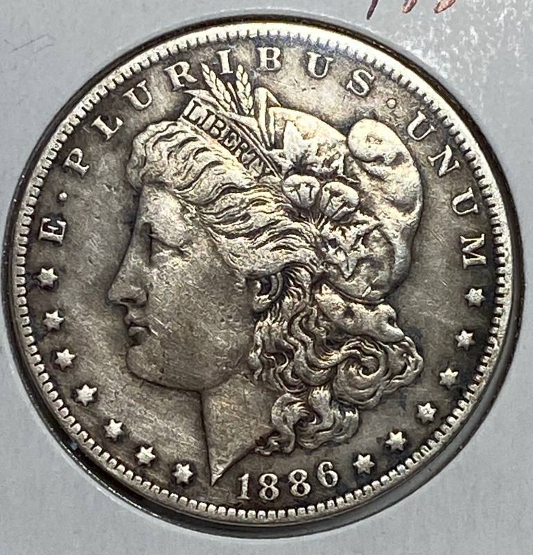 lot 6225 image: 1886-O Morgan Silver Dollar