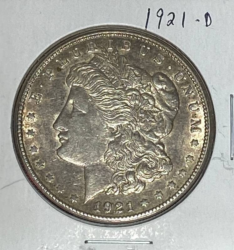 lot 6229 image: 1921-D Morgan Silver Dollar