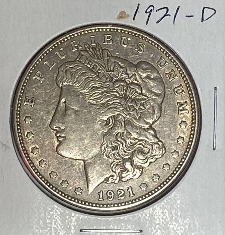 lot 6230 image: 1921-D Morgan Silver Dollar