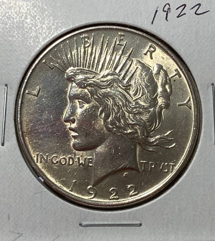 lot 6234 image: 1922 Peace Silver Dollar