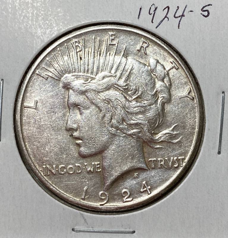 lot 6236 image: 1924-S Peace Silver Dollar