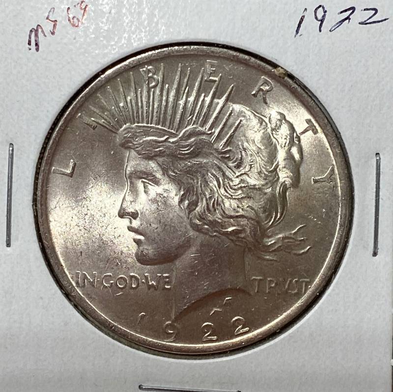 lot 6238 image: 1922 Peace Silver Dollar