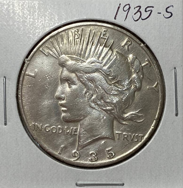 lot 6239 image: 1935-S Peace Silver Dollar