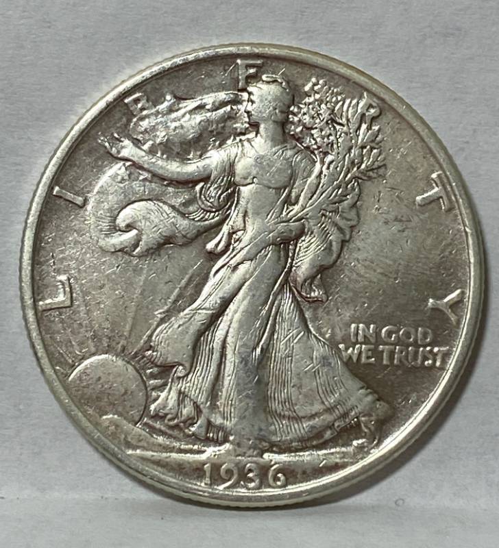 lot 6245 image: 1936 Walking Liberty Half Dollar - A EXTREMELY FINE Coin - Take A Look