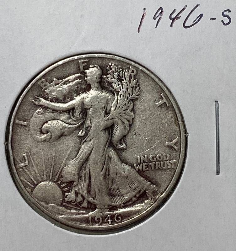 lot 6248 image: 1946-S Walking Liberty Half Dollar