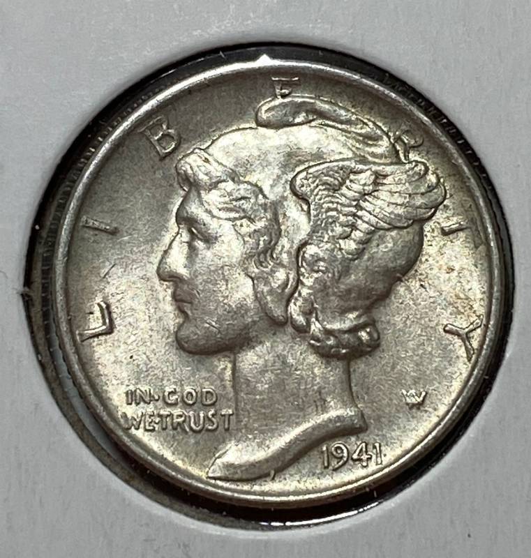 lot 6274 image: 1941-D Mercury Dime