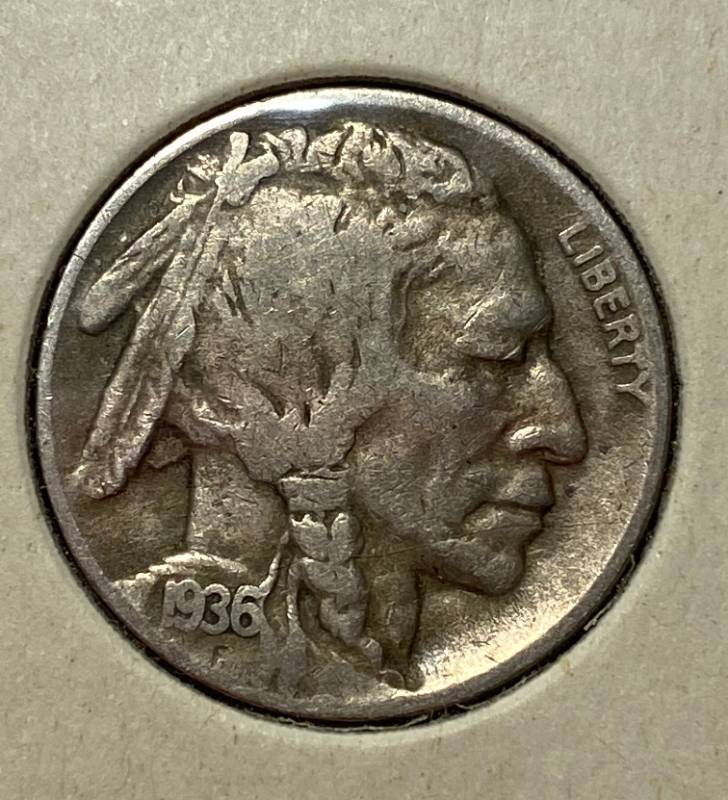 lot 6277 image: 1936 Buffalo Nickel