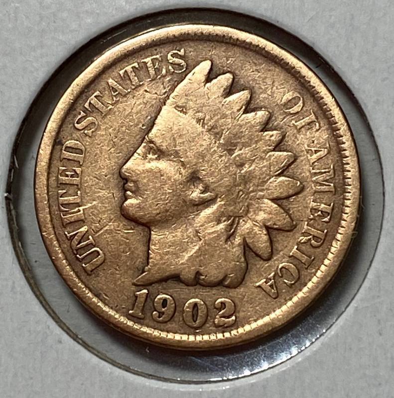lot 6282 image: 1902 Indian Head Penny - One Cent