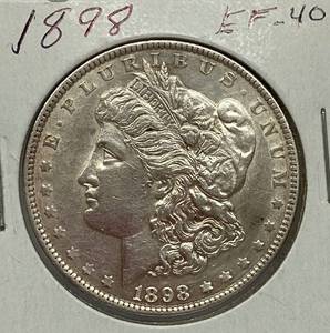 lot 1597 image: 1898 Morgan Silver Dollar