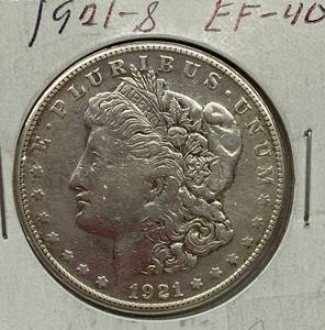 lot 1620 image: 1921-S Morgan Silver Dollar