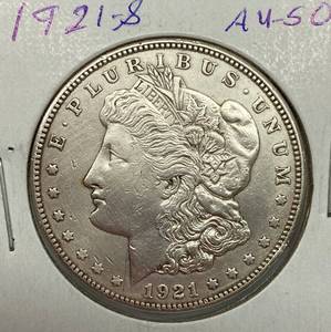 lot 1621 image: 1921-S Morgan Silver Dollar