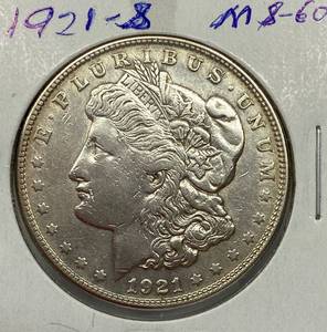 lot 1622 image: 1921-S Morgan Silver Dollar