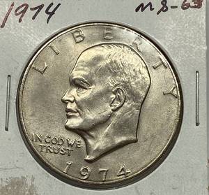lot 1629 image: 1974 Eisenhower One Dollar Coin