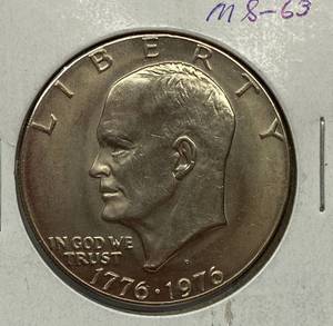 lot 1630 image: 1776-1976 Bicentennial EISENHOWER DOLLAR