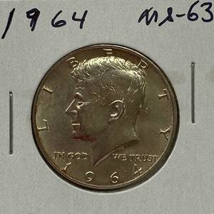 lot 1653 image: 1964 Kennedy Half Dollar
