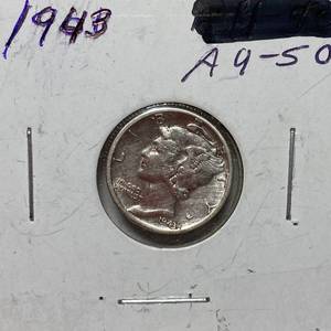 lot 1675 image: 1943 Mercury Dime