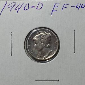 lot 1679 image: 1940-D Mercury Dime