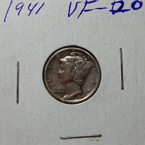 lot 1680 image: 1941 Mercury Dime