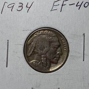 lot 1691 image: 1934 Buffalo Nickel