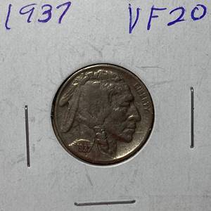 lot 1692 image: 1937 Buffalo Nickel