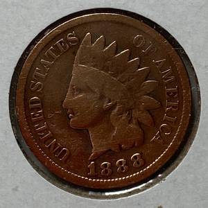 lot 1696 image: 1888 Indian Head Penny - One Cent