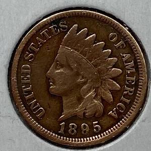 lot 1700 image: 1895 Indian Head Penny - One Cent