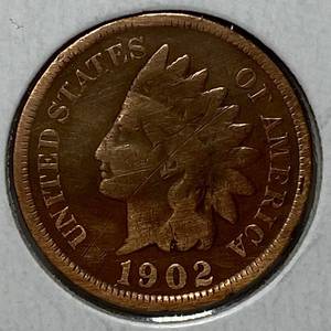 lot 1705 image: 1902 Indian Head Penny - One Cent