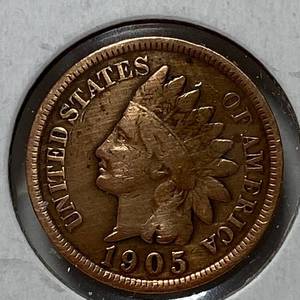 lot 1708 image: 1905 Indian Head Penny - One Cent