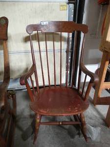 lot 3406 image: Wooden Rocking Chair
