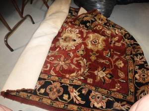 lot 3444 image: Black and Red Area Rug