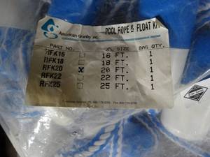 lot 3448 image: Pool Rope and Float Kit