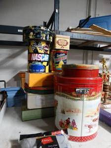 lot 3466 image: Lot of Assorted Tins