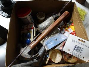 lot 3479 image: Lot of Misc. Home Goods-- Hammer, Magnets, Etc.