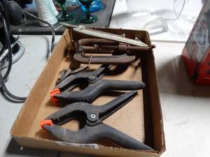 lot 3523 image: Lot of Spring Clamps and C Clamps