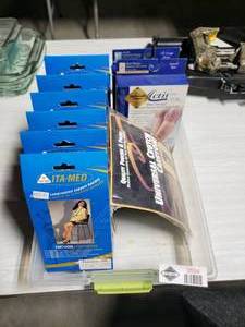 lot 3594 image: Lot of Compression Pantyhose, Crutch Carry On and Compression Socks