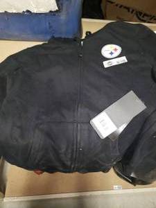lot 3635 image: Large Black Steelers Jacket