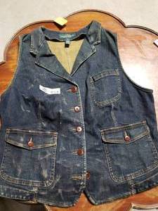 lot 3637 image: Ralph Lauren XL Jean Vest