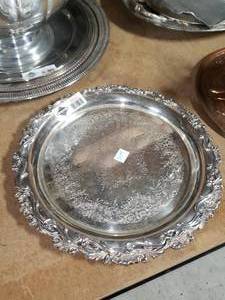 lot 3643 image: 2 Wilcox Silver Platters