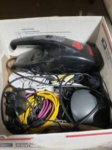 lot 3651 image: Lot of Misc. Computer Accessories and Dirt Devil Hand Vacuum