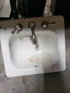 lot 3671 image: Bathroom Sink with Faucet