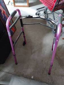 lot 7234 image: Purple folding walker
