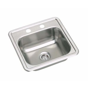 lot 1748 image: PROFLO PFSR151562A Stainless Steel 15 Single Basin Drop In Stainless Steel Bar Sink