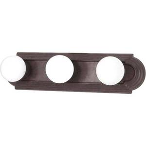 lot 1753 image: Nuvo 60304 Three Light Vanity Strip, Old Bronze, 18-Inch