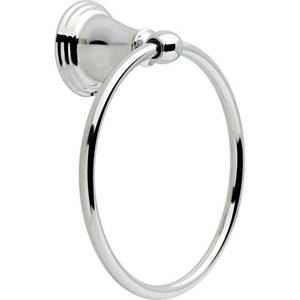 lot 1765 image: Delta Faucet 70046 Windemere Towel Ring, Chrome