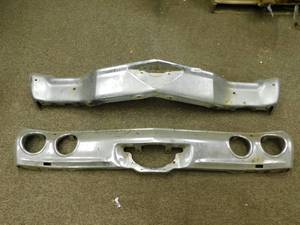lot 1740 image: 7172 Chevelle Bumpers Seem Straight Surface Rust But Good Canidates For Refinish