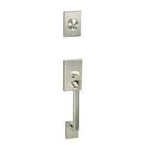 lot 1759 image: Better Home Products 95815SN Tiburon Handleset with Ball Trim with Dead Bolt