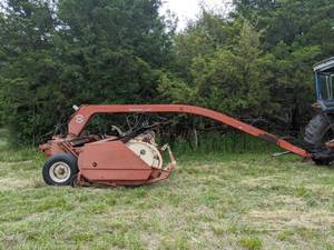lot 2 image: Hesston Hydro Swing 1014 Hay Bine